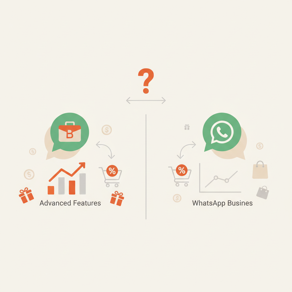 Ilustração para o artigo: WhatsApp Business vs WhatsApp comum: qual é melhor para divulgar ofertas de afiliado?